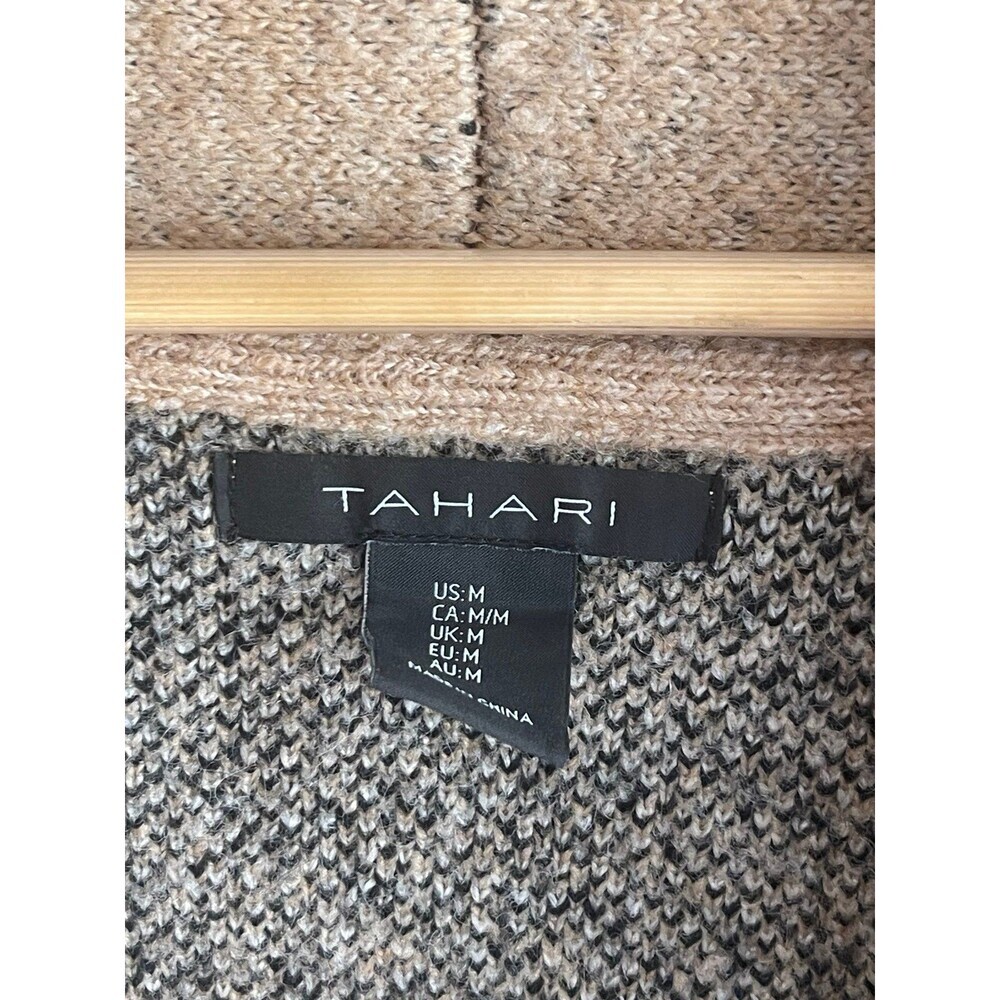 Tahari Western Tribal Print With Bohemian Flair Open Cardigan Medium Sweater - Picture 6 of 9